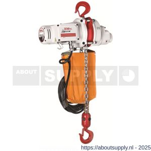 Delta elektrische kettingtakel US 230 V 0,5 ton met 3 m hijshoogte enkele snelheid 1 part - S53101649 - afbeelding 1