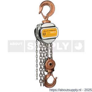 Delta Sparkless vonkvrije handkettingtakel 2,5 ton met 3 m hijshoogte Atex zone 1 - S53101460 - afbeelding 1