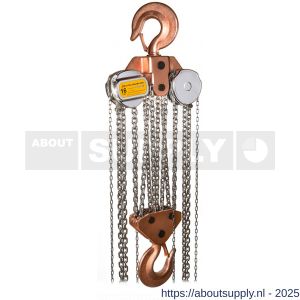 Delta Sparkless vonkvrije handkettingtakel 16 ton met 3 m hijshoogte Atex zone 1 - S53101469 - afbeelding 1