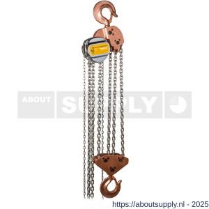 Delta Sparkless vonkvrije handkettingtakel 10 ton met 3 m hijshoogte Atex zone 1 - S53101447 - afbeelding 1