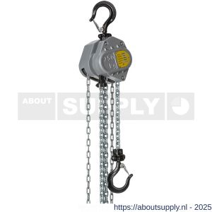 Delta Aluminium handkettingtakel 0,25 ton met 10 m hijshoogte - S53101325 - afbeelding 1