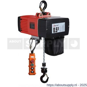 Delta elektrische kettingtakel DEH 400 V 0,125 ton met 10 m hijshoogte dubbele snelheid 1 part - S53101516 - afbeelding 1