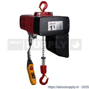 Delta elektrische kettingtakel DEH 400 V 1 ton met 3 m hijshoogte dubbele snelheid 1 part - S53101523 - afbeelding 1