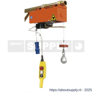 Delta elektrische lier DM 230 V 0,1 ton met 14 m hijshoogte enkele snelheid - S53101138 - afbeelding 1
