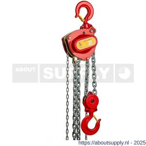 Delta Red Premium handkettingtakel 5 ton met 3 m hijshoogte - S53101374 - afbeelding 1