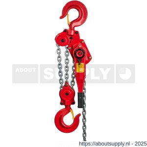 Delta Red Premium rateltakel 9 ton met 1,5 m hijshoogte - S53101322 - afbeelding 1