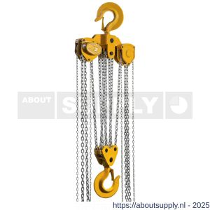 Delta Yellow handkettingtakel 20 ton met 3 m hijshoogte - S53101338 - afbeelding 1