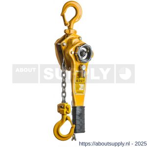 Delta Yellow rateltakel 0,75 ton met 1,5 m hijshoogte - S53101471 - afbeelding 1