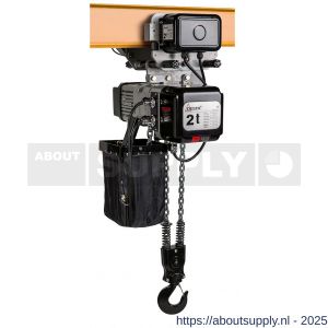 Delta elektrische kettingtakel met elektrische loopkat DTD 400 V 2 ton met 6 m hijshoogte dubbele snelheid 2 parten - S53101628 - afbeelding 1