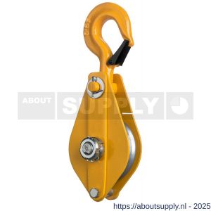 Delta klapblok met haak 0,5 ton - S53101702 - afbeelding 1