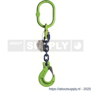 Deltalock Grade 100 hijsketting voorloper 6 mm x 1 m klephaak - S53100213 - afbeelding 1