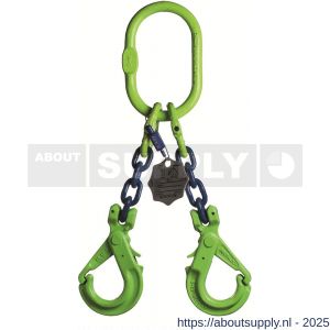 Deltalock Grade 100 hijsketting 2-sprong 8 mm x 3 m veiligheidshaak WLL gebaseerd op 0-45 graden - S53100585 - afbeelding 1