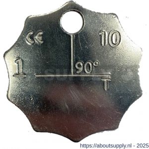 Deltalock ID plaat voor voorloper Grade 100 - S53101115 - afbeelding 1
