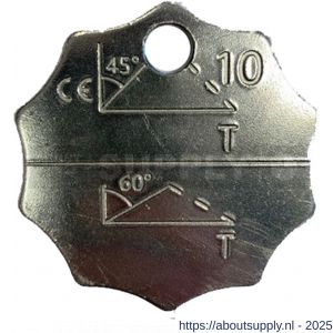 Deltalock ID plaat voor 2-3-4 sprong Grade 100 - S53101116 - afbeelding 1