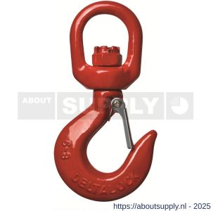 Deltalock Grade 80 wartelooghaak met klep onbelast wartelen 1,12 ton - S53101006 - afbeelding 1