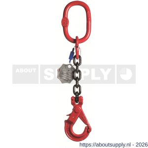 Deltalock Grade 80 hijsketting voorloper 6 mm x 1 m veiligheidshaak - S53100338 - afbeelding 1