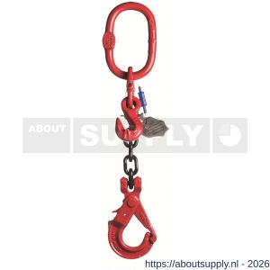 Deltalock Grade 80 hijsketting voorloper 10 mm x 4 m veiligheidshaak en inkorthaak - S53100331 - afbeelding 1