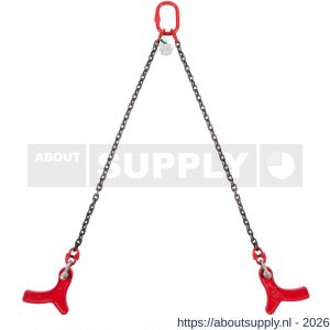 Deltalock Grade 80 hijsketting 2-sprong 8 mm x 0,8 m stelconplaathaak WLL gebaseerd op 0-45 graden - S53100307 - afbeelding 1