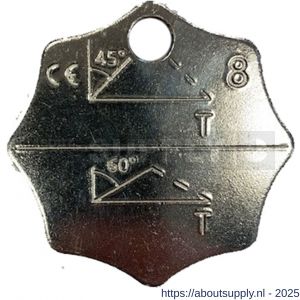 Deltalock ID plaat voor 2-3-4 sprong Grade 80 - S53101118 - afbeelding 1