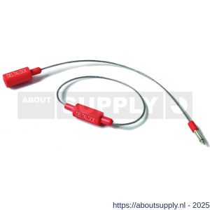 Deltalock bevestigings kabel 19 cm rood - S53100753 - afbeelding 1