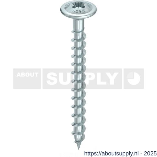 Heco-Topix-Plus achterwandschroef 4,0x25 mm Pozi-Drive PZD 2 variabele voldraad verzinkt blauw A3K 500 stuks VARIANTA verpakking - S50802189 - afbeelding 1