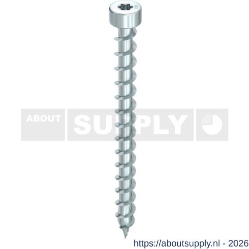 Heco-Topix-Plus houtverbindingsschroef 8,0x180 mm cilinderkop T-Drive T 40 voldraad verzinkt blauw A3K 100 stuks VARIANTA verpakking - S50802221 - afbeelding 1