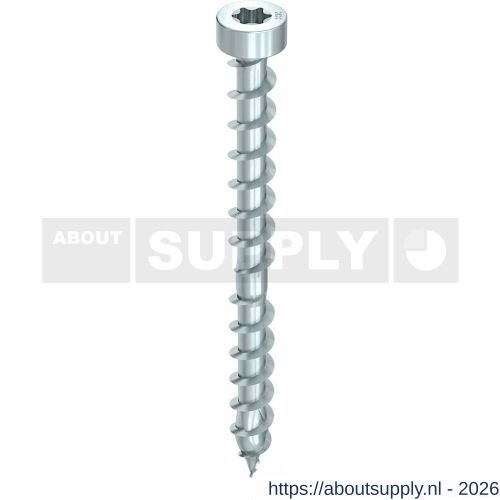Heco-Topix-Plus CombiConnect houtverbindingsschroef 6,5x150 mm cilinderkop T-Drive T 30 CC-draad verzinkt blauw A3K 100 stuks VARIANTA verpakking - S50802247 - afbeelding 1