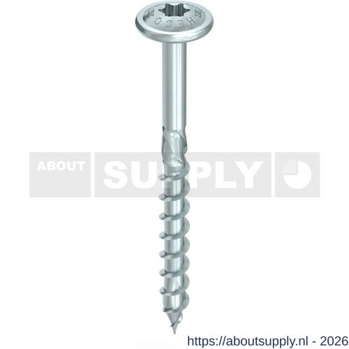 Heco-Topix-Plus tellerkopschroef 10,0x140 mm tellerkop T-Drive T 40 deeldraad verzinkt blauw A3K 50 stuks VARIANTA verpakking - S50802515 - afbeelding 1