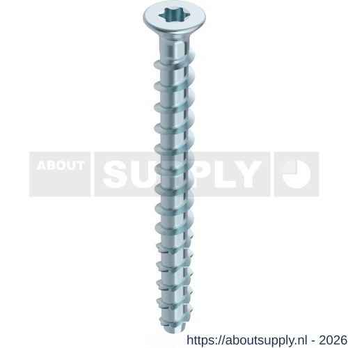 Heco Multi-Monti-Plus KS kabelklemschroef KS 5,0x40 mm T-Drive T 20 verzinkt blauw A2K 200 stuks VARIANTA verpakking - S50801981 - afbeelding 1