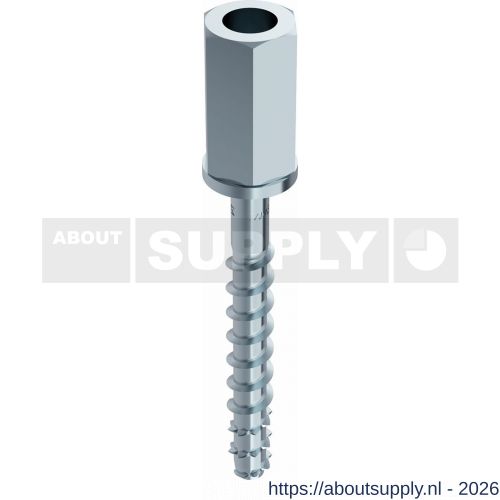 Heco Multi-Monti-Plus I binnendraad schroefanker 7,5x40 mm SW 13 zeskantkop verzinkt blauw A2K 40 stuks VARIANTA verpakking - S50802115 - afbeelding 1