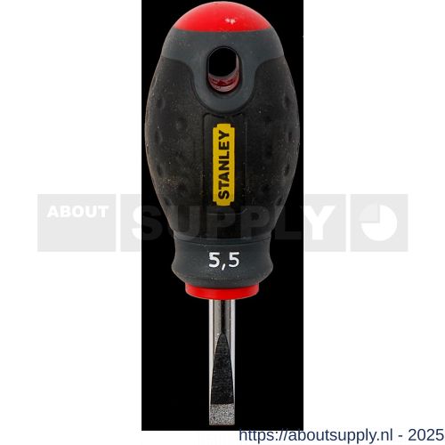 Stanley FatMax schroevendraaier Stubby Parallel 5,5x30 mm - S51021428 - afbeelding 1