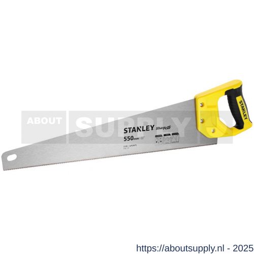 Stanley universeel hout zaag SharpCut 550 mm 11 tanden per inch - S51022111 - afbeelding 1