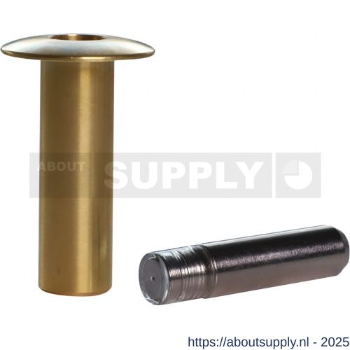 Henderson FSL/PB Fantom automatische schuifdeur deurstop messing mat - S20301178 - afbeelding 1