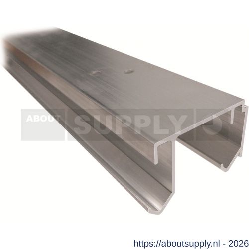 Henderson 20A/2400 schuifdeurbeslag Double Top bovenrail aluminium dubbel 2400 mm 45 kg - S20300269 - afbeelding 1