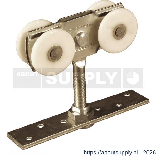 Henderson 57A/N schuifdeurbeslag 301(H) hangrol met platte strip voor rail 301(H) - S20301031 - afbeelding 1