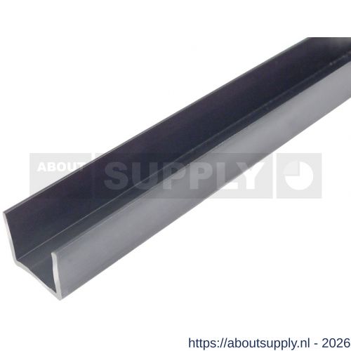 Henderson 94P/6000 vouwdeurbeslag Securefold ondergeleiderail U-profiel 6000 mm zwart - S20300395 - afbeelding 1