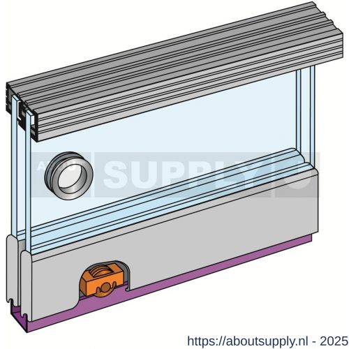 Henderson schuifdeurbeslag Zenith Z18/2 verpakte set 1800 mm - S20301232 - afbeelding 1