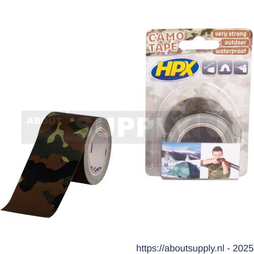 HPX Pantser reparatie tape camouflage 48 mm x 5 m - S51700246 - afbeelding 1