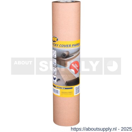 HPX zelfklevend afplak-afdekpapier 296 mm x 30 m - S51700287 - afbeelding 1