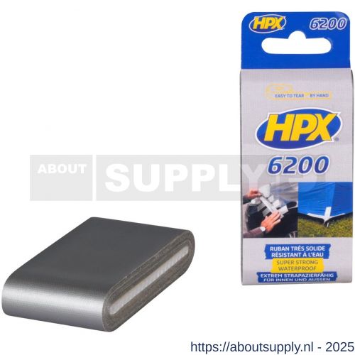 HPX Pantser reparatie tape zilver 48 mm x 5 m pocket - S51700302 - afbeelding 1