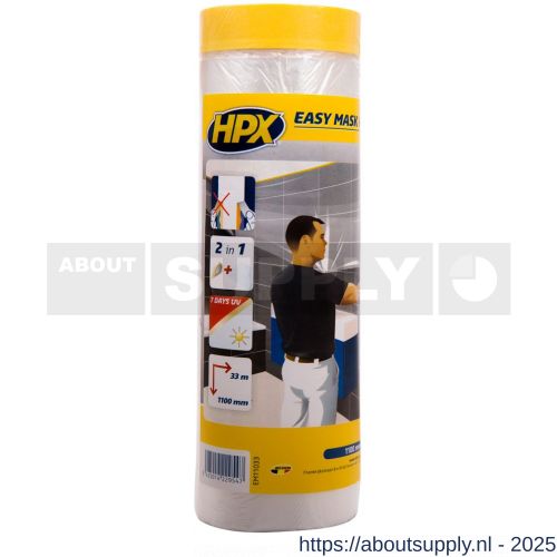 HPX Easy Mask Fine Line afplakfolie 2700 mm x 20 m - S51700279 - afbeelding 1