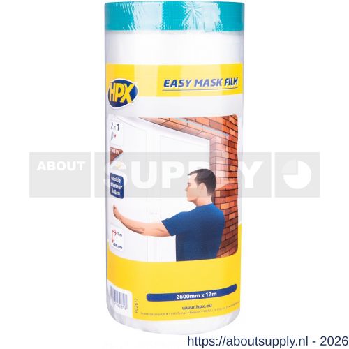 HPX Easy Mask Film Cloth afplak tape 2600 mm x 17 m - S51700283 - afbeelding 1