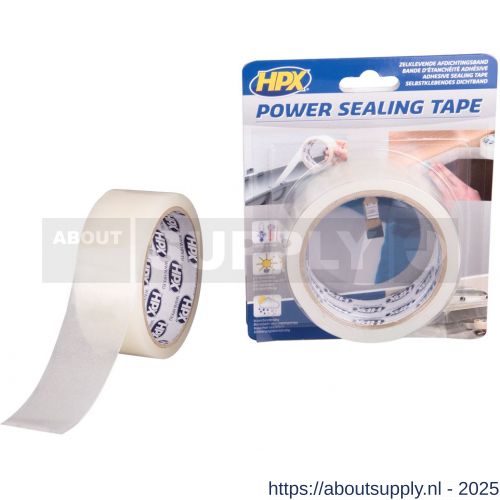 HPX enkelzijdige afdichtingstape water- en weerbestendig semi-transparant 38 mm x 1,5 m - S51700218 - afbeelding 1