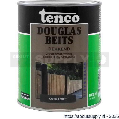 Tenco Douglasbeits dekkend antraciet 1 L blik - S40710396 - afbeelding 1