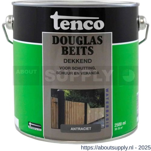 Tenco Douglasbeits dekkend antraciet 2,5 L blik - S40710397 - afbeelding 1