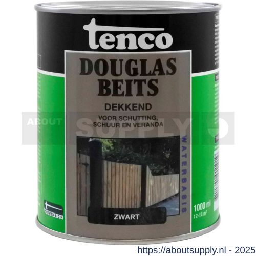 Tenco Douglasbeits dekkend zwart 1 L blik - S40710398 - afbeelding 1