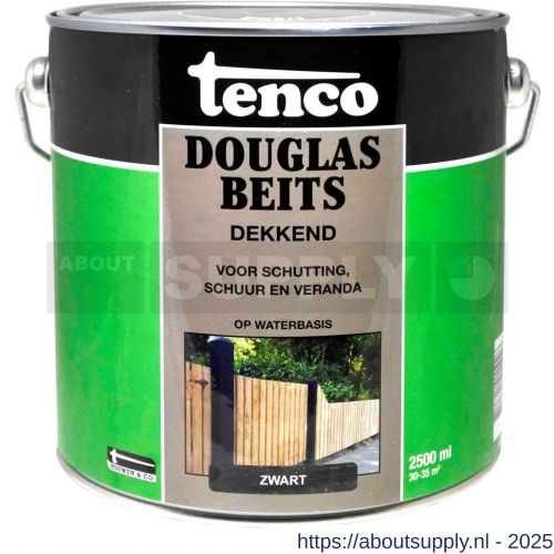 Tenco Douglasbeits dekkend zwart 2,5 L blik - S40710399 - afbeelding 1