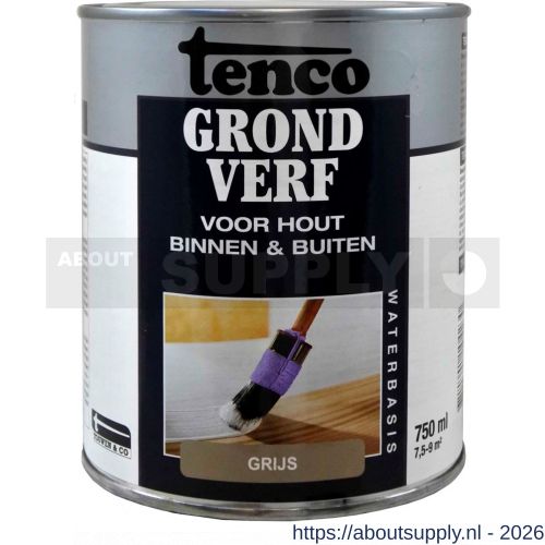 Tenco Grondverf waterbasis grijs 0.75 L blik - S40710096 - afbeelding 1