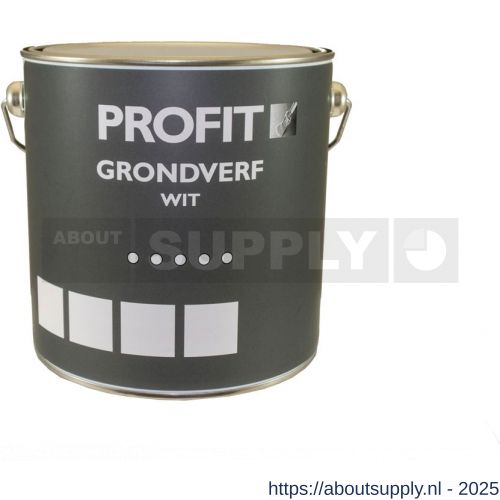 Profit Grondverf wit 2,5 L blik - S40710104 - afbeelding 1