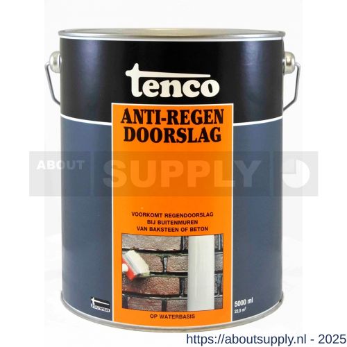 Tenco Anti-Regendoorslag buitenmuur coating waterbasis blank 5 L blik - S40710322 - afbeelding 1